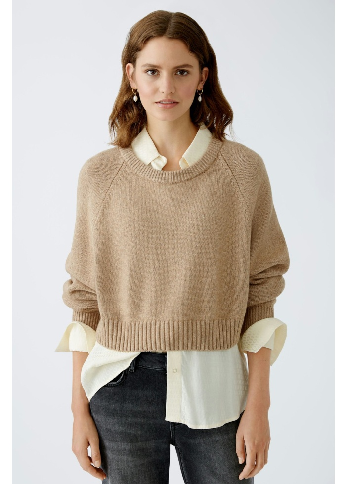 Oui | Cropped Jumper