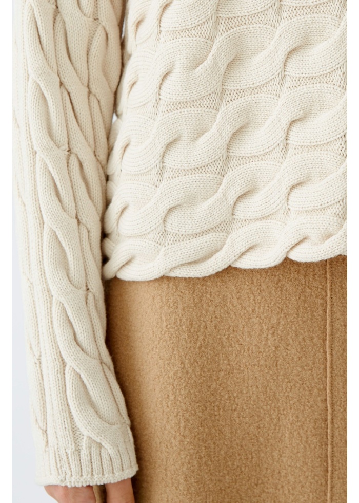 Oui | Cable Knit Jumper