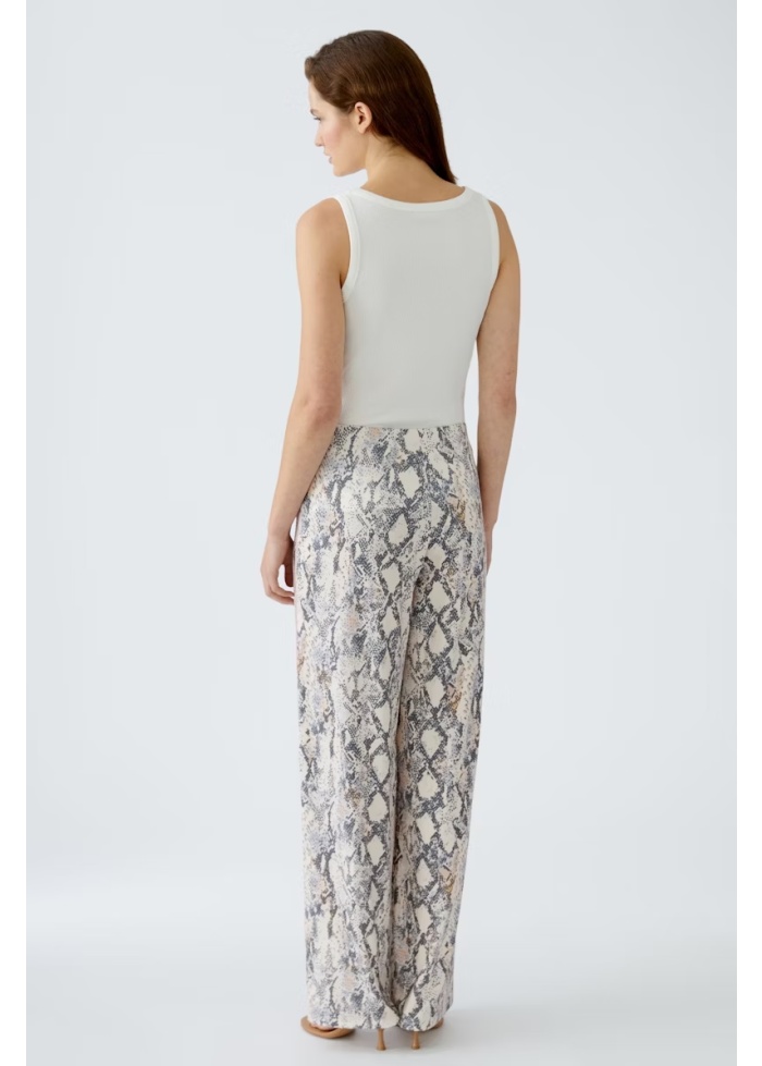 Oui | Snake Print Trousers