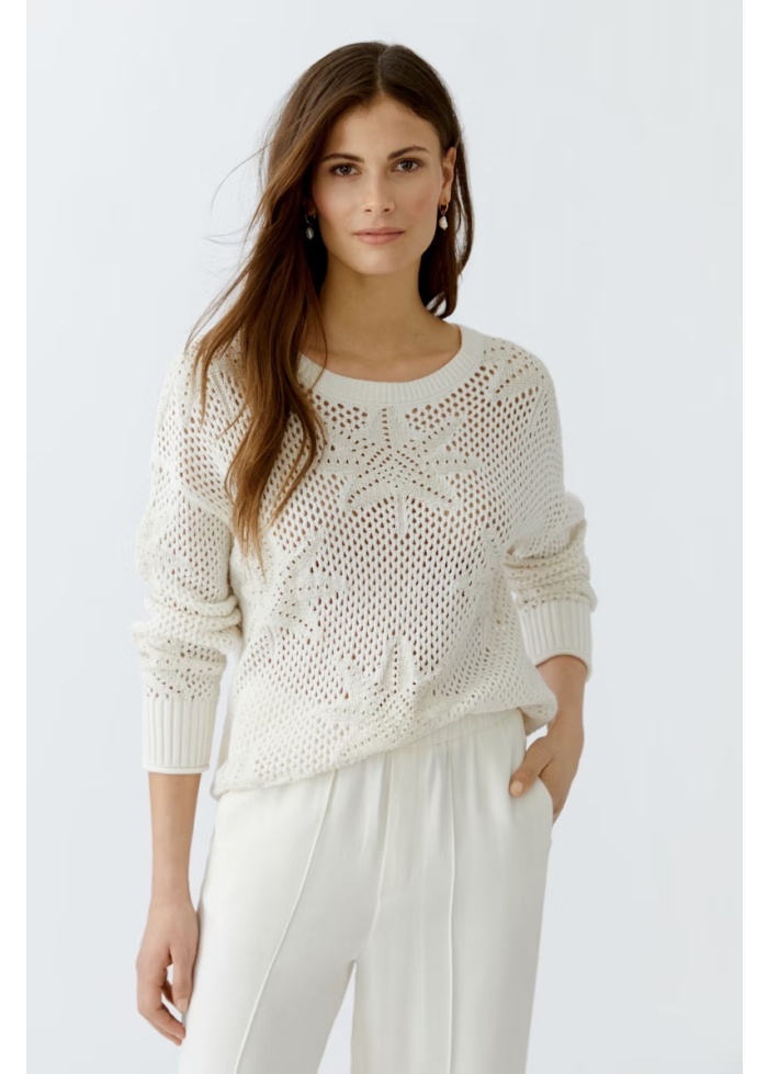 Oui | Palm Crochet Jumper