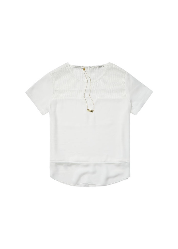 Maison Scotch | Mesh Detailed Top