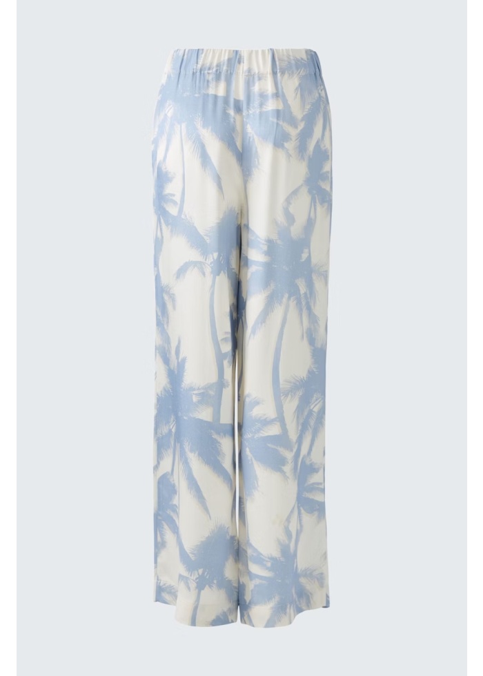Oui | Palazzo Palm Trousers
