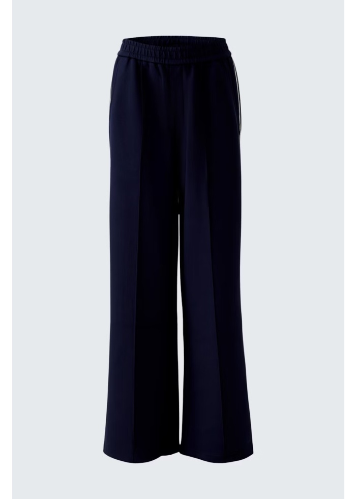 Oui | Side Stripe Navy Trousers