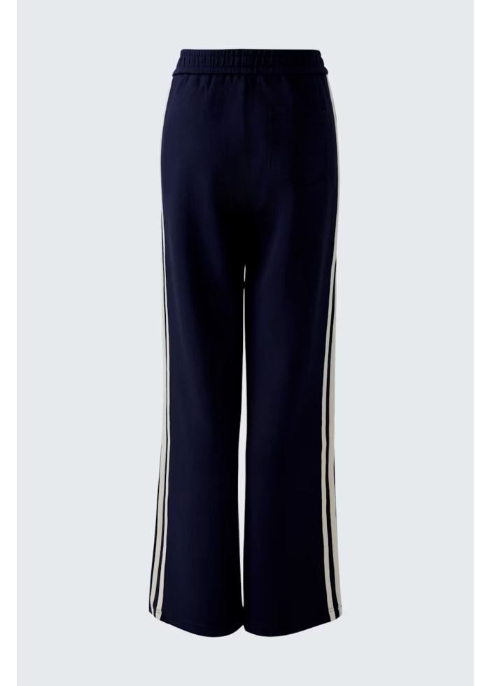 Oui | Side Stripe Navy Trousers