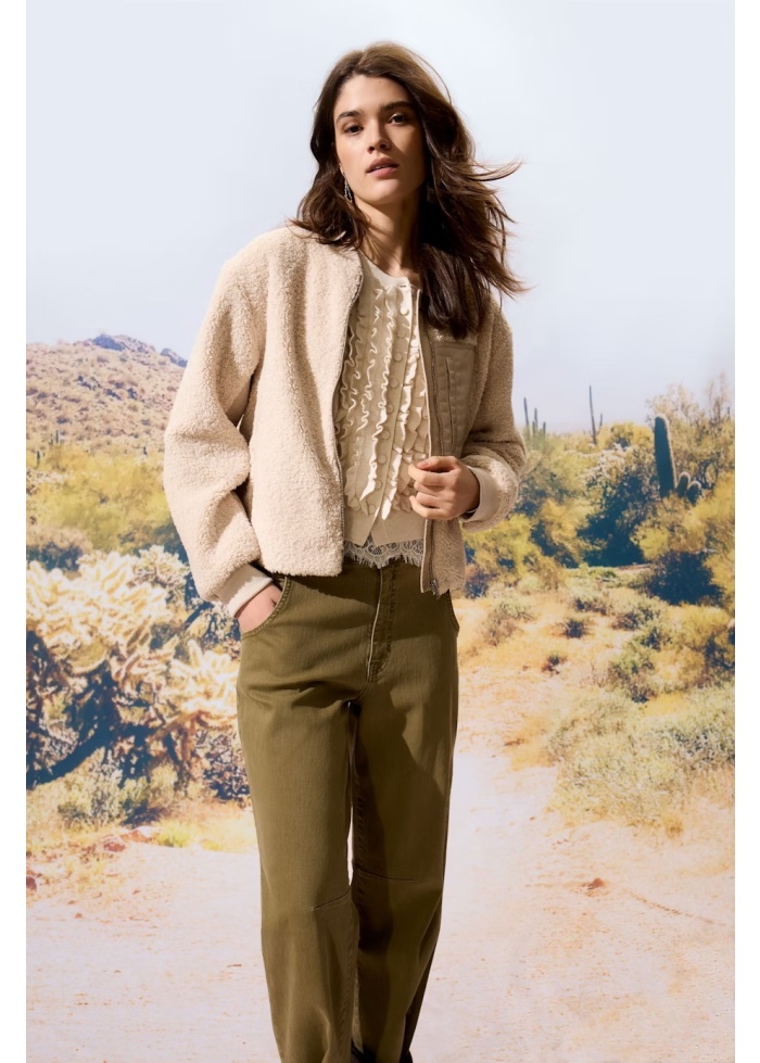 Oui | Ruffle Detail Cardigan