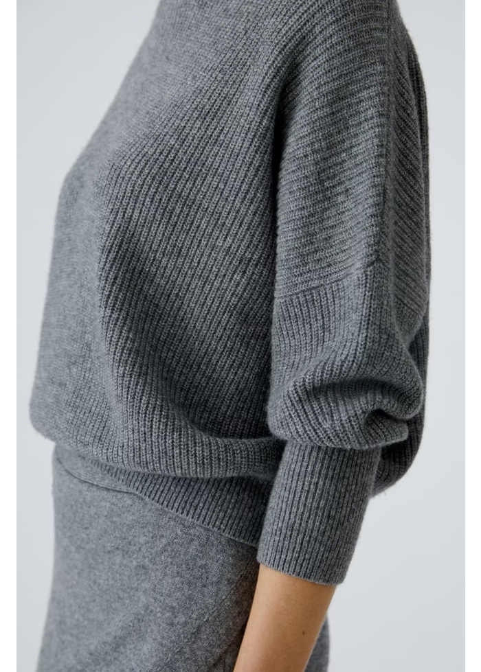 Oui | Turtle Neck Ribbed Knit Jumper