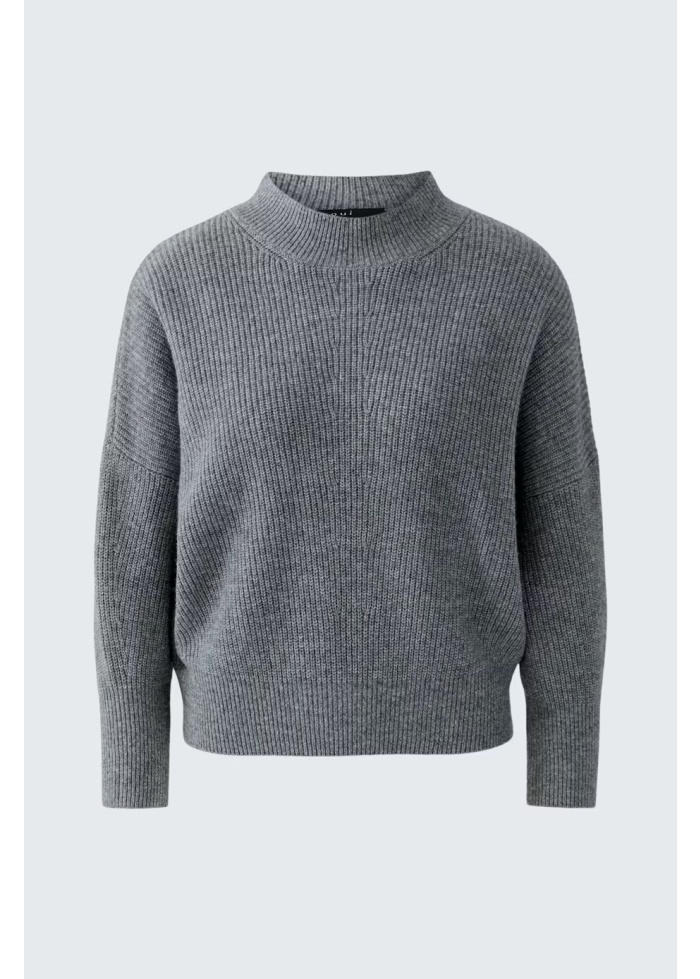Oui | Turtle Neck Ribbed Knit Jumper