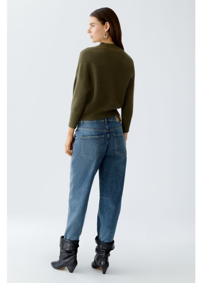Oui | Turtle Neck Ribbed Knit Jumper