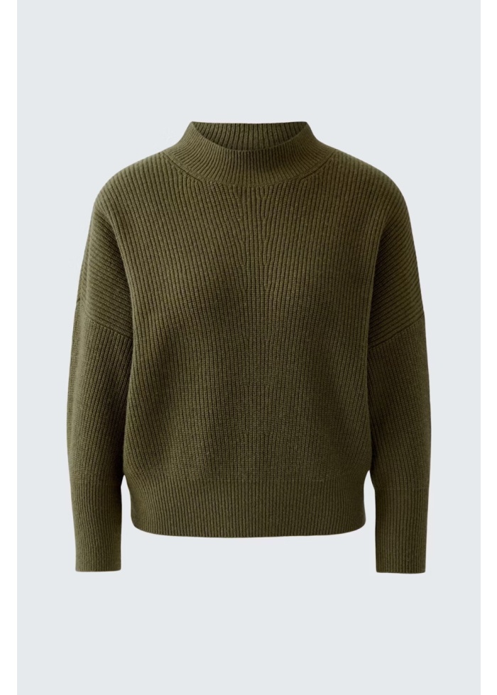 Oui | Turtle Neck Ribbed Knit Jumper