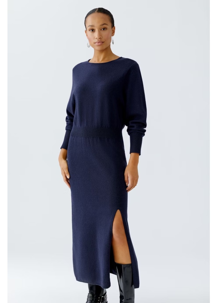 Oui | Navy Knitted Dress