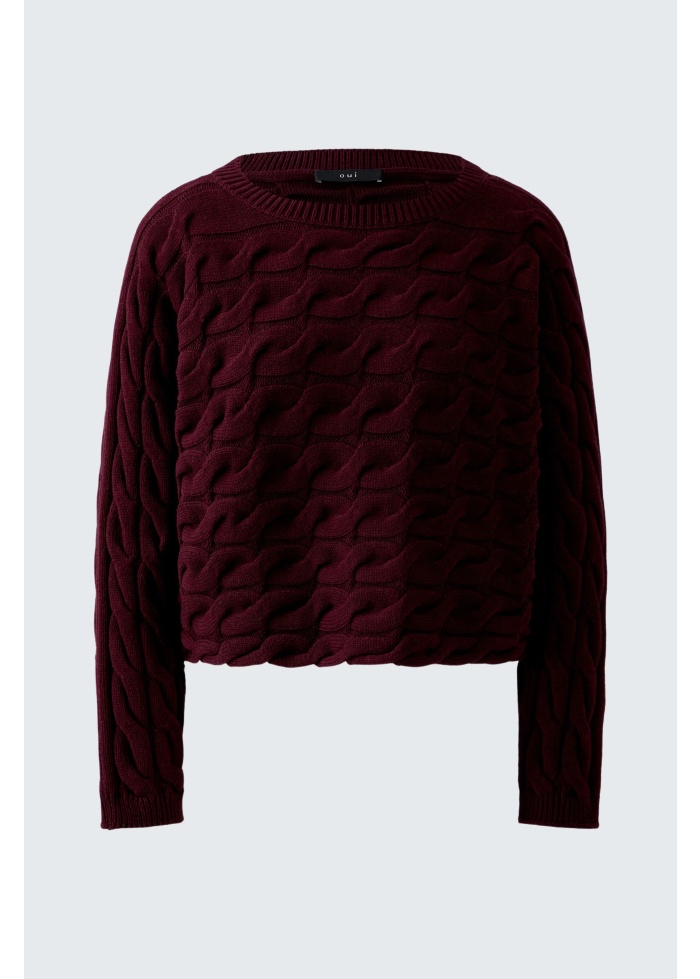 Oui | Cable Knit Jumper
