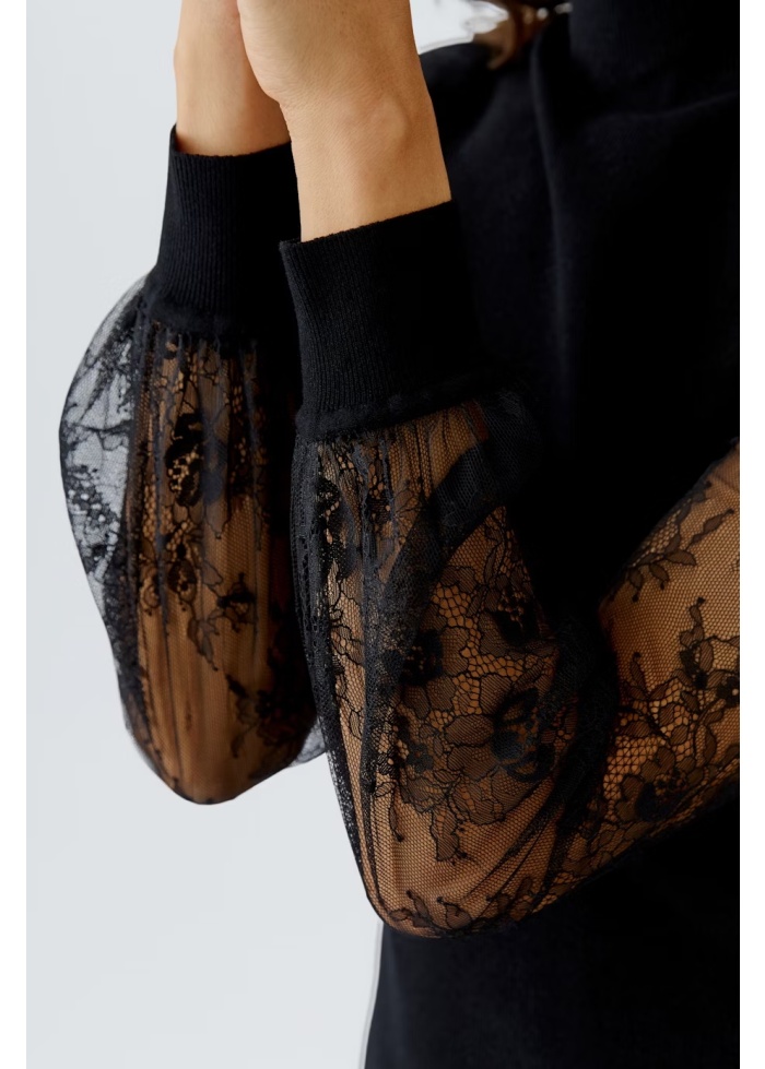 Oui | Lace Detail Top