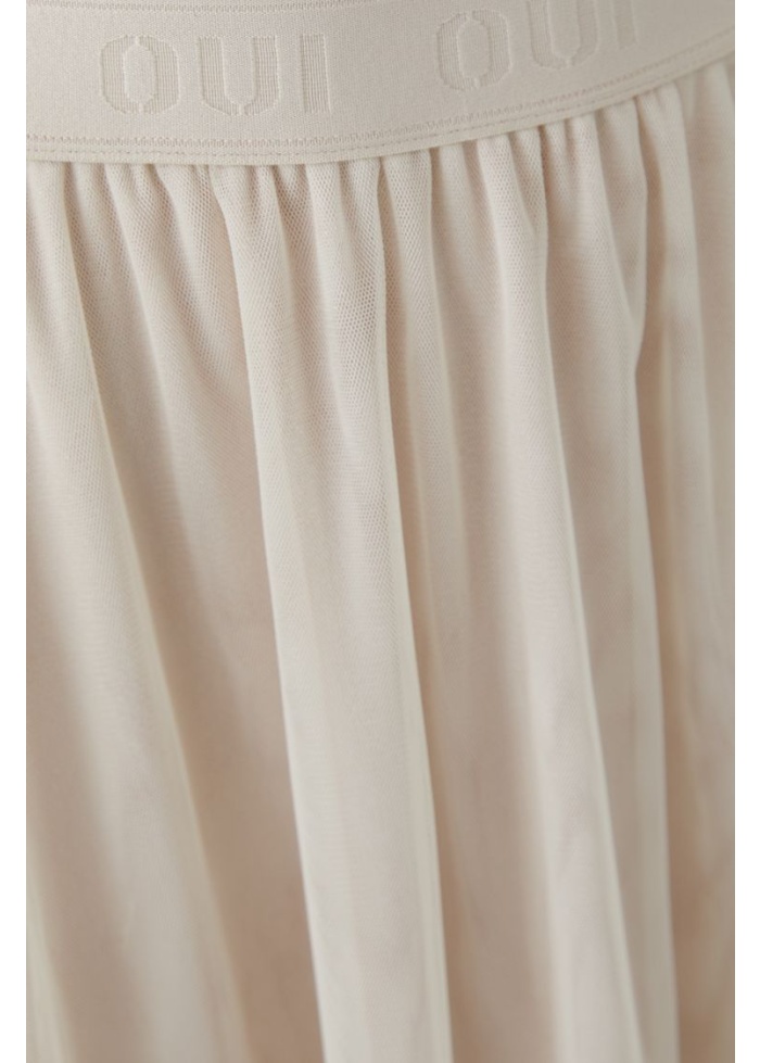 Oui | Rose White Net Skirt
