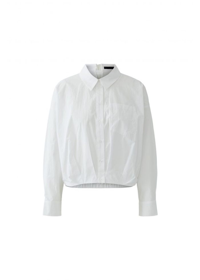 Oui | Short White Shirt