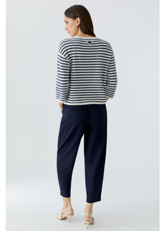 Oui | Navy Stripe Jumper