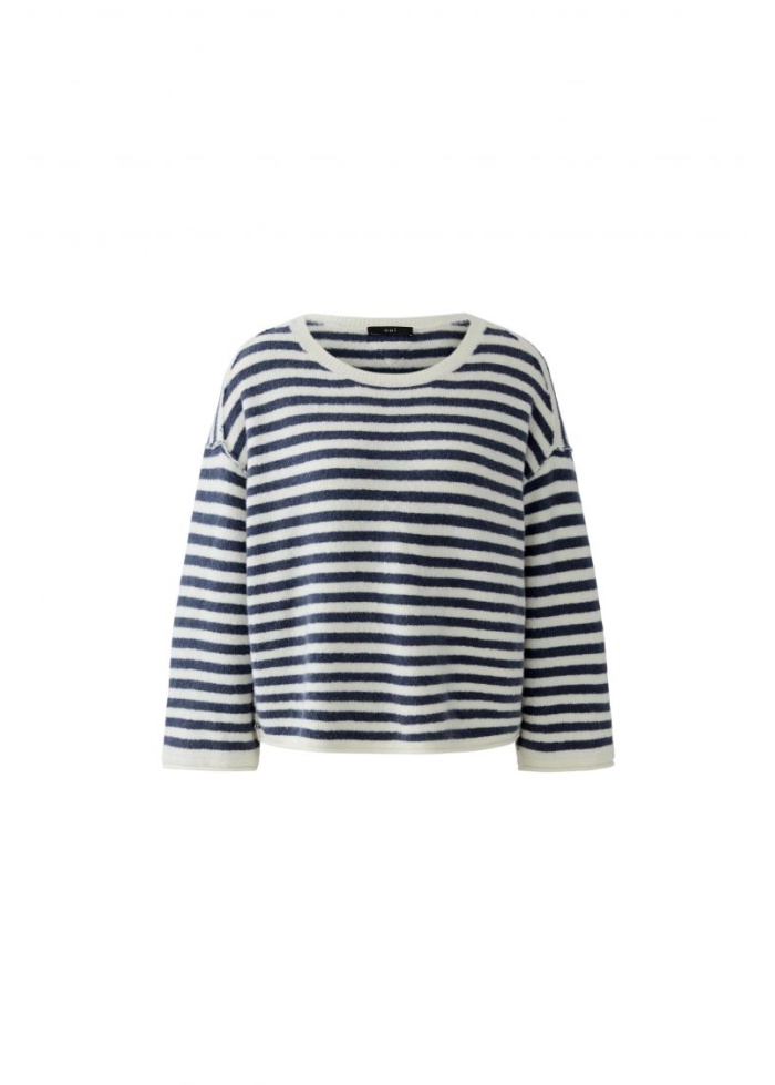 Oui | Navy Stripe Jumper