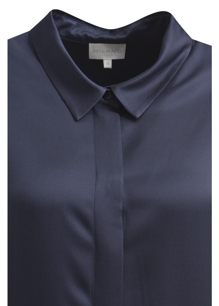 Milano | Silky Navy Shirt