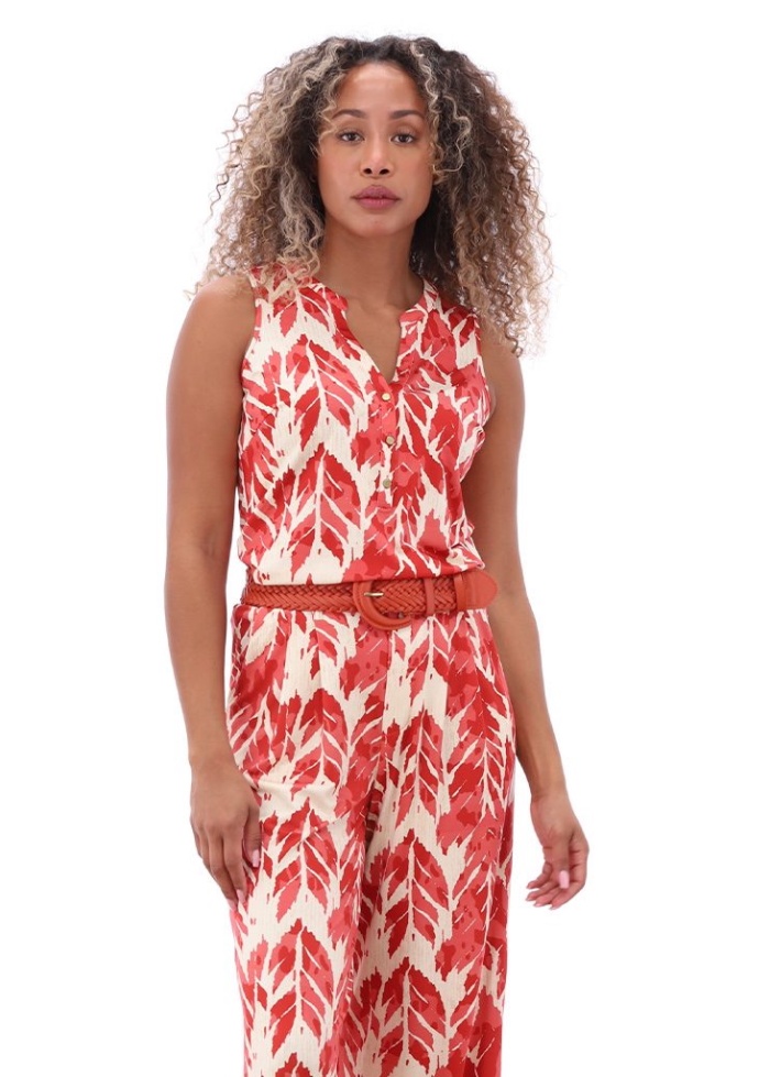 KDesign | Leaf Print Top