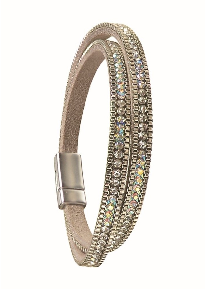 IvyPark | Diamante Silver Wrap Bracelet