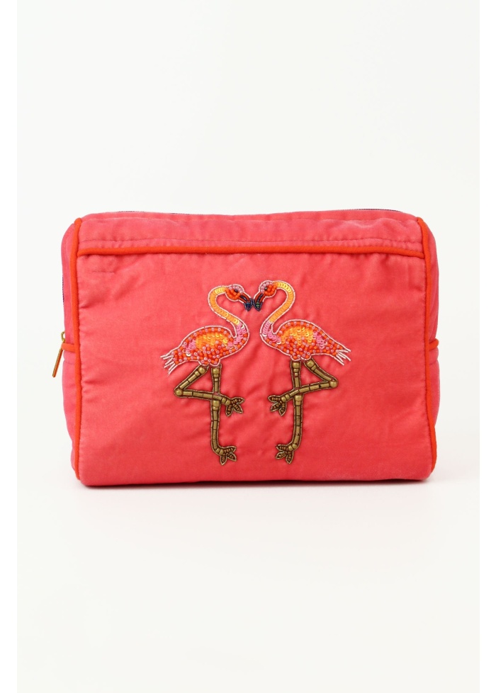 MyDoris | Pink Flamingo Make Up Bag