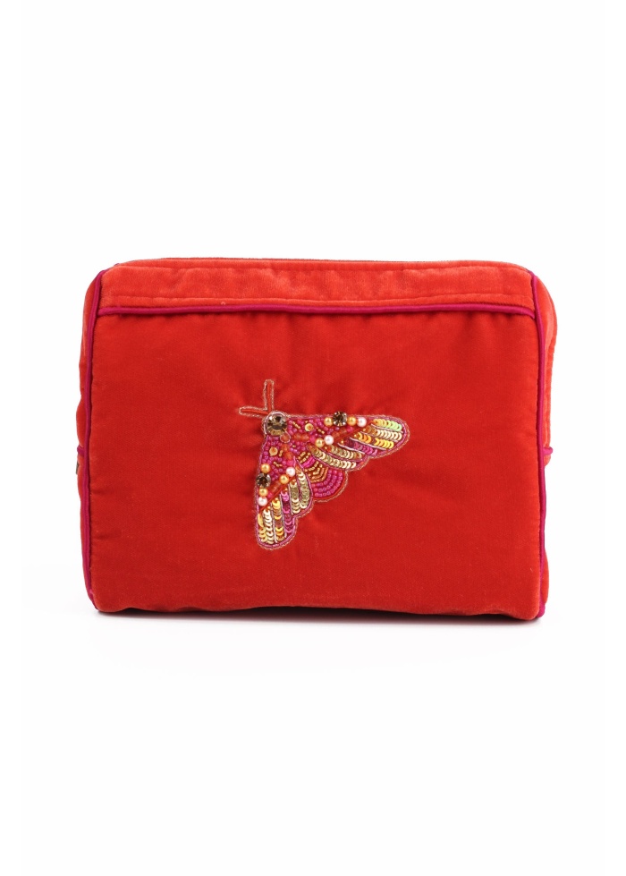 MyDoris | Orange Moth Medium Pouch