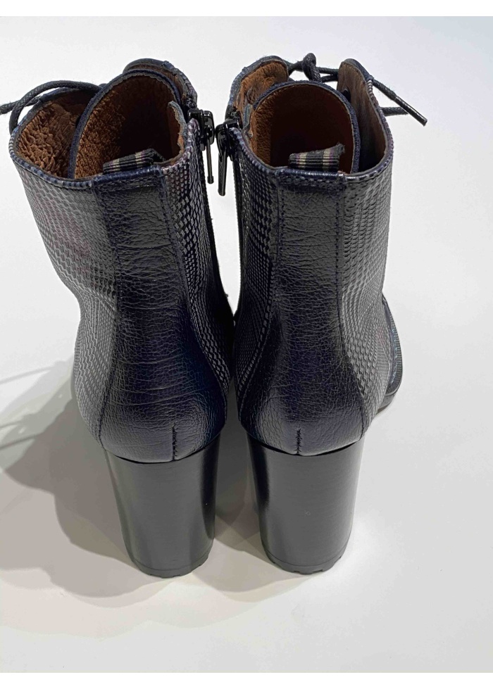 Hispanitas | Navy Heeled Ankle Boot