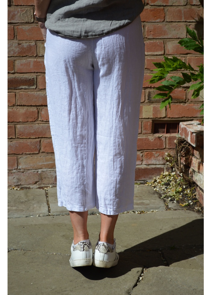 Deck | Crop Linen Trousers
