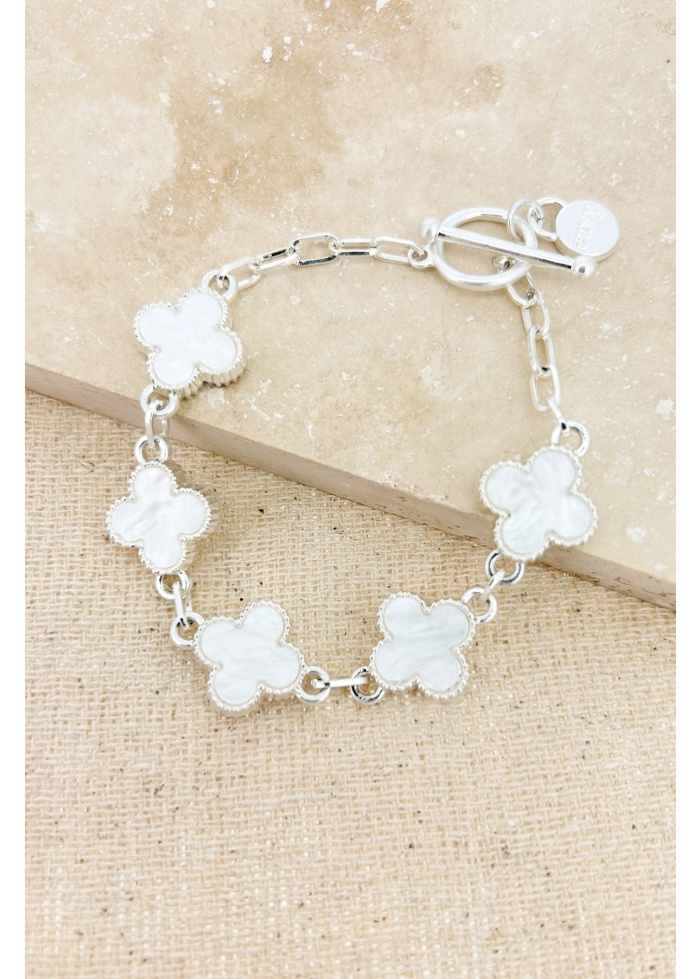 Envy | Silver Clover Bracelet