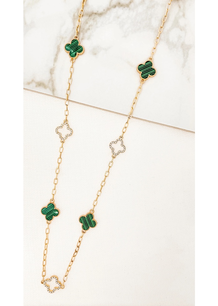 Envy | Green Clover Necklace