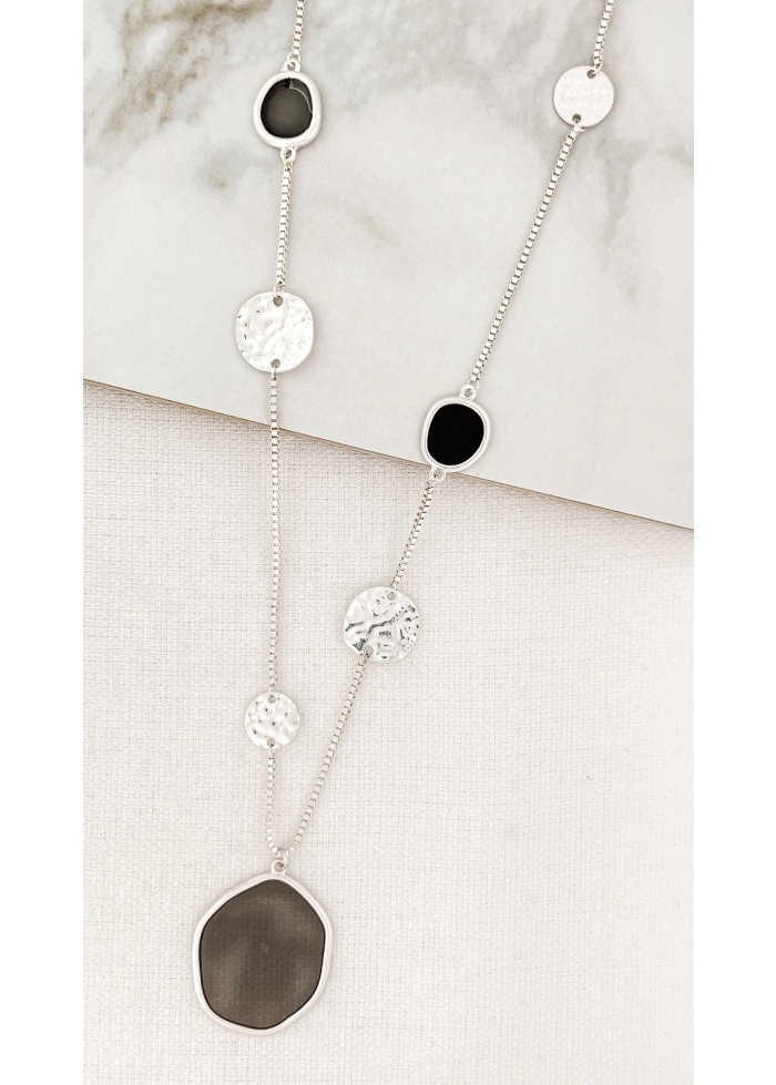 Envy | Textured Disc Necklace