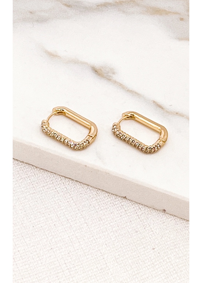 Envy | Square Diamante Earrings