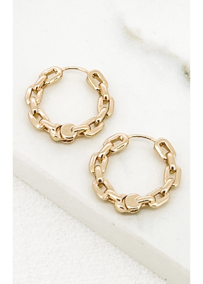 Envy | Chain Hoop Earrings