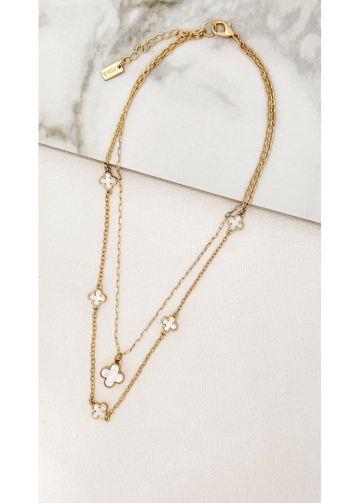 Envy | White Clover Necklace