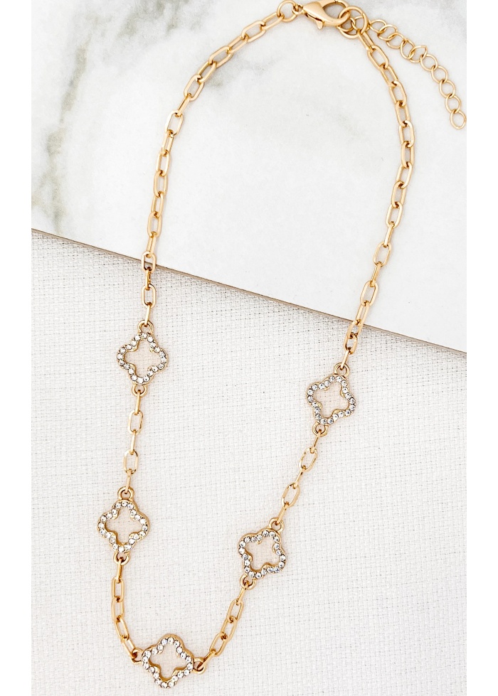 Envy | Diamante Clover Necklace