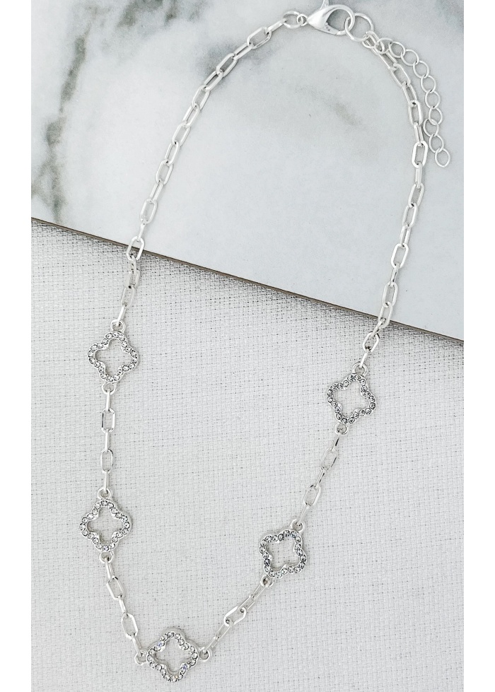 Envy | Diamante Clover Necklace