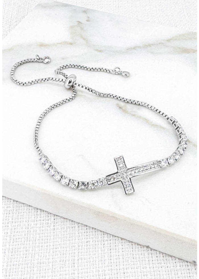 Envy | Crystal Cross Bracelet