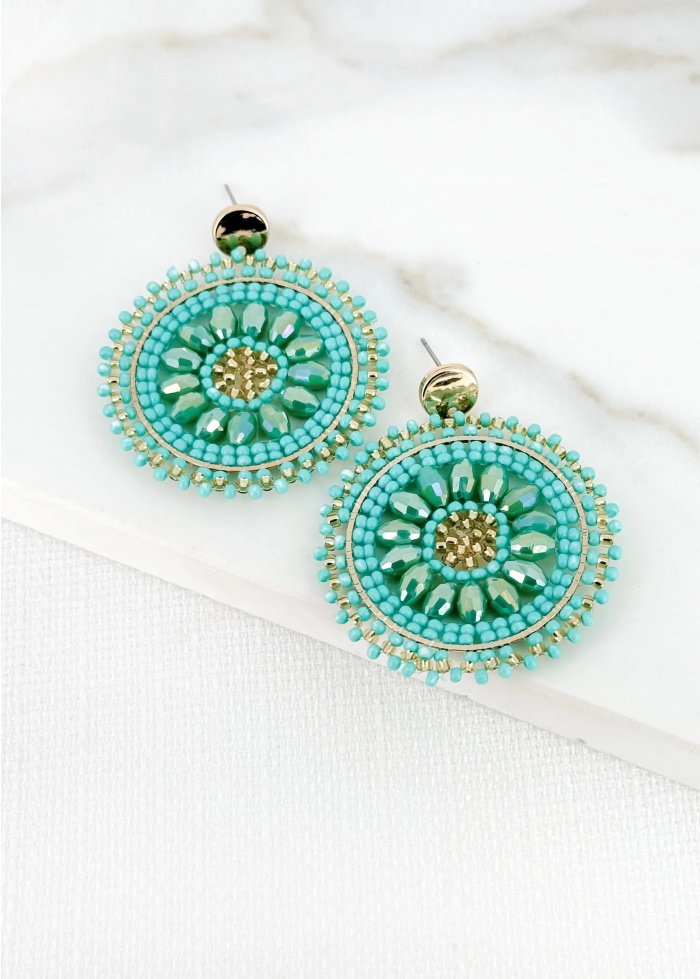 Envy | Circular Bead Earrings