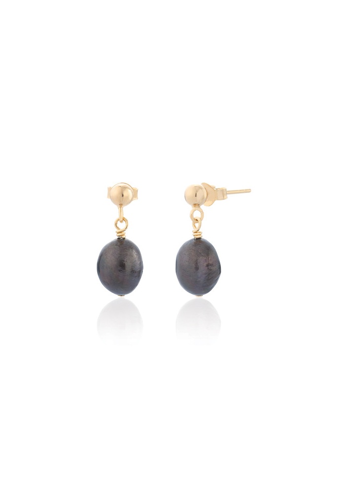 Spoke | Marisol Black Pearl Drop Earrings 