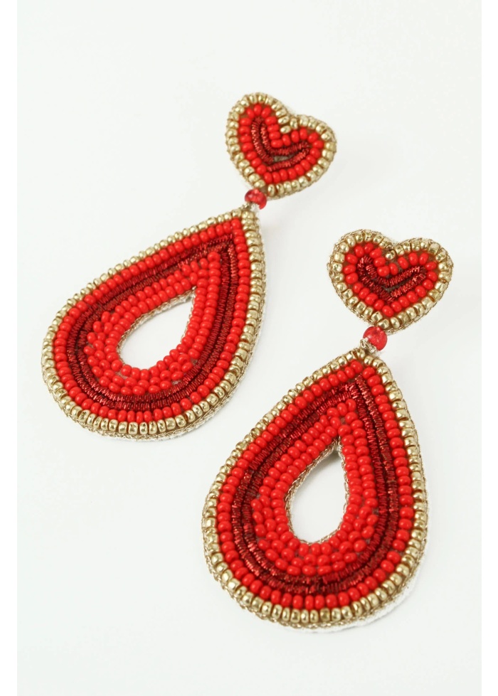 MyDoris | Red Drop Earrings