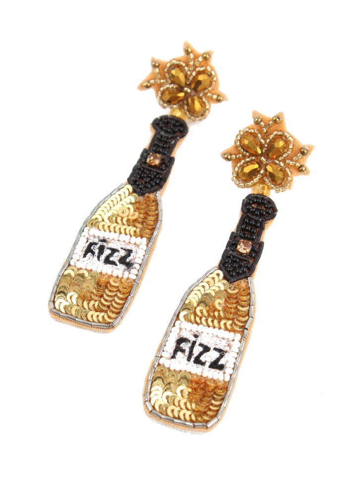 MyDoris | Gold Fizz Bottle Earrings