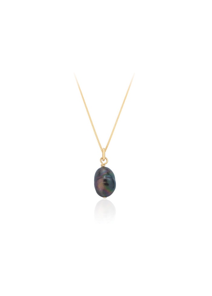 Spoke | Noah Black Pear Necklace