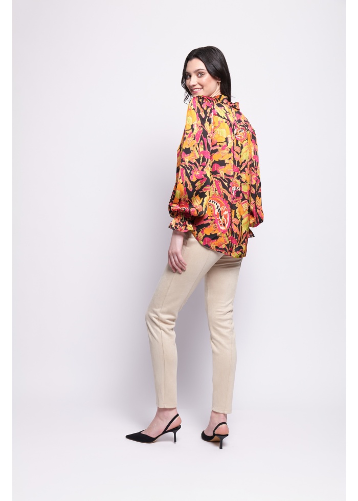 Foil | Gala Twist Blouse Best Exotic