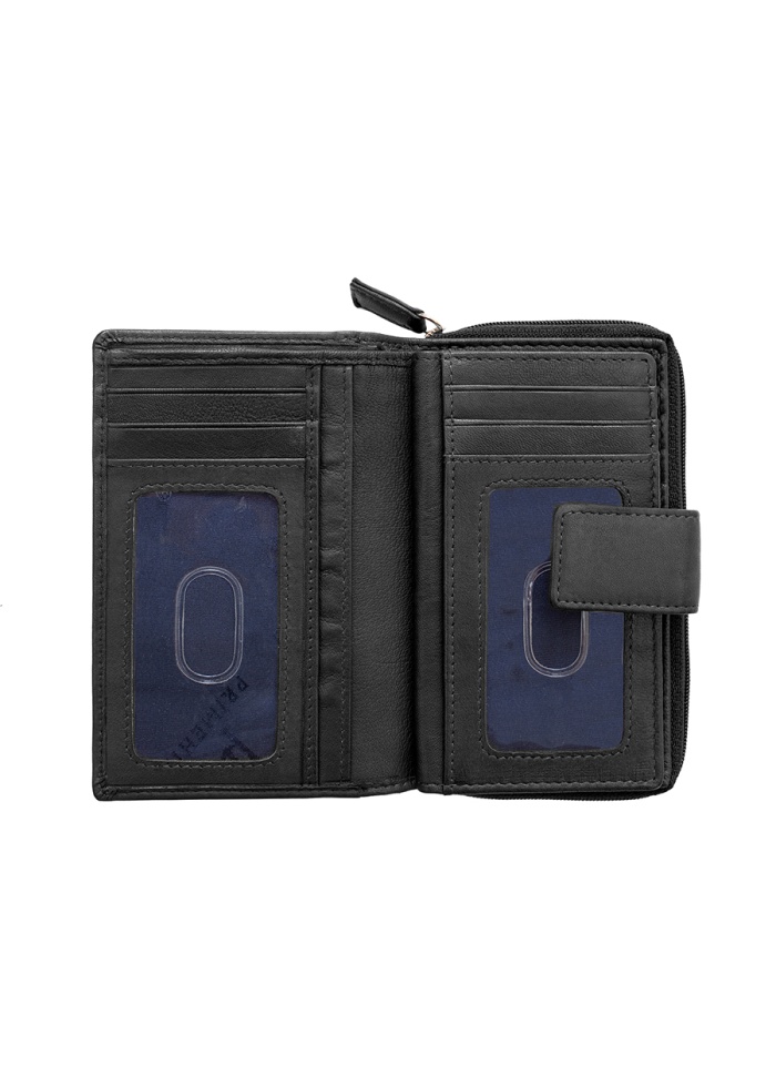 Firelog | Black Leather Purse