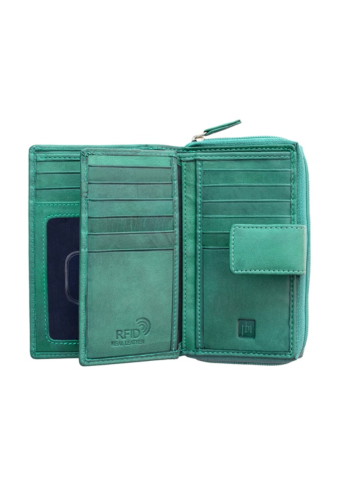 Firelog | Green Leather Purse