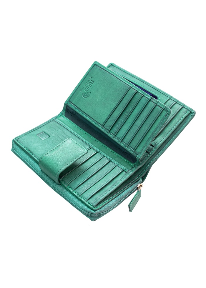 Firelog | Green Leather Purse
