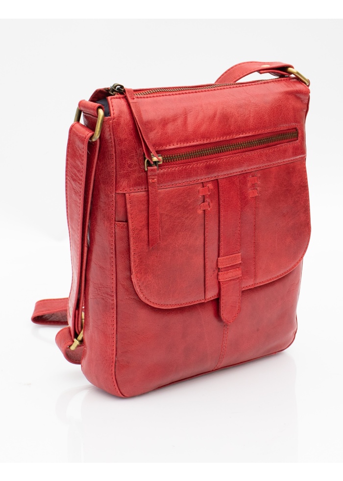Firelog | Crossbody Bag Red Leather