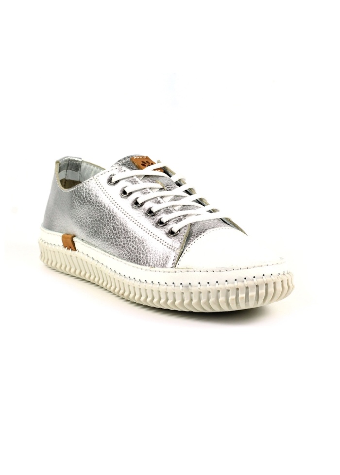 Lunar | Starlet Silver Leather Shoes