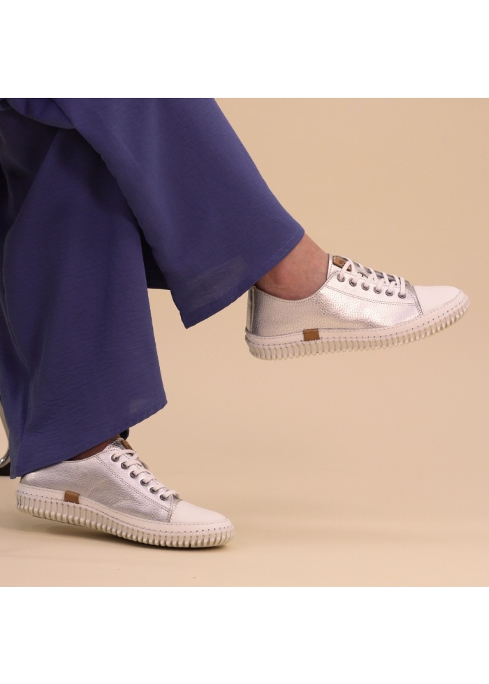 Lunar | Starlet Silver Leather Shoes