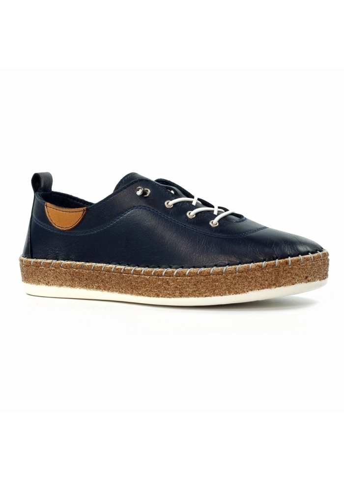 Lunar | Evie Navy Leather Shoe