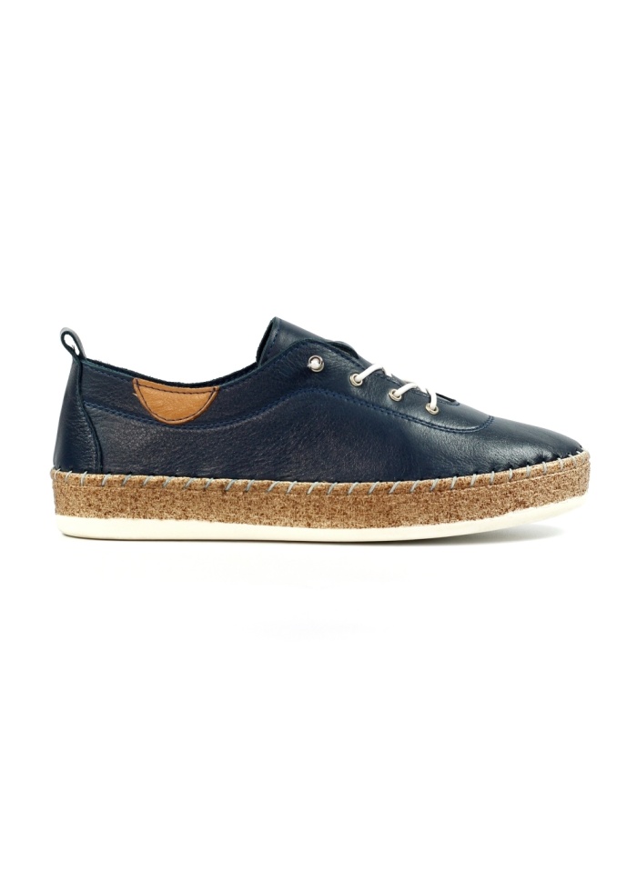 Lunar | Evie Navy Leather Shoe